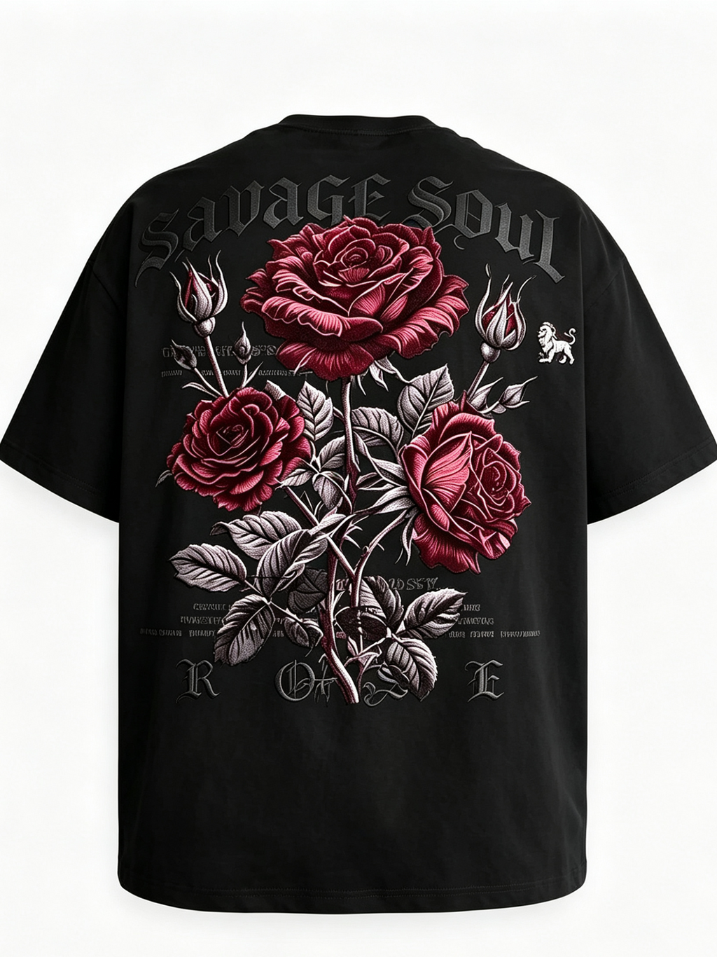 SAVAGE SOUL 🥀🖤
Black base • Deep red roses • Gothic vibes
Heavyweight cotton | Oversized fit