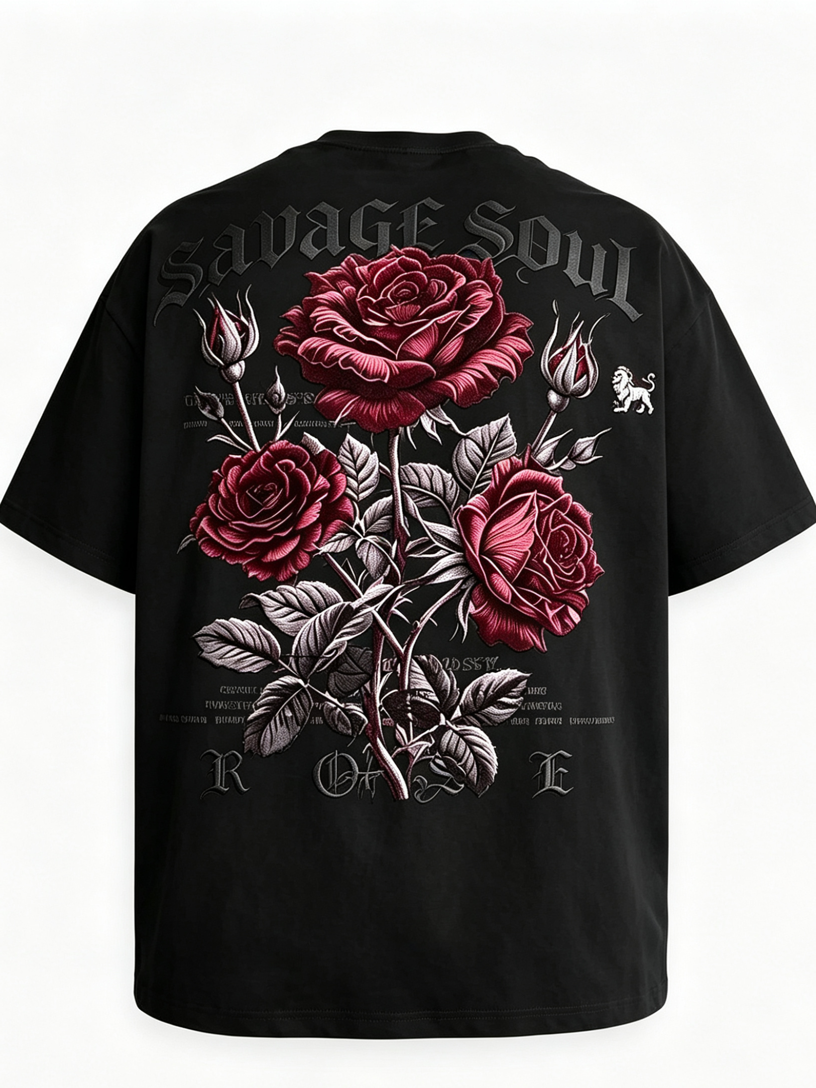 SAVAGE SOUL 🥀🖤
Black base • Deep red roses • Gothic vibes
Heavyweight cotton | Oversized fit